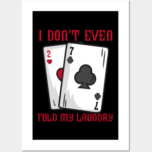 Funny Bluffing Poker print for a Casino Lover Posters and Art